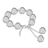 Bal armband met hartjes patroon 14 mm 20 cm