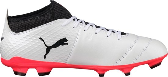 Puma One 17.2 FG voetbalschoen Heren Sportschoenen - Maat 39 - Mannen -  wit/zwart/roze | bol.com