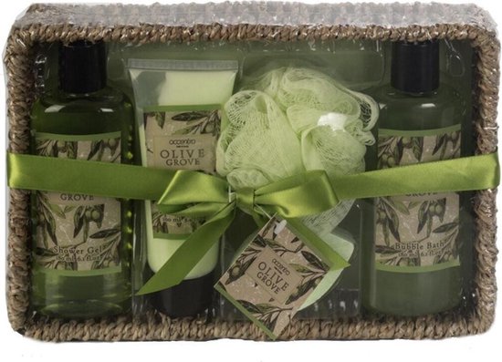 Zeg opzij meel Scharnier Badset Olive geschenkset | cadeau voor haar - cadeau voor valentijn - voor  geliefde | bol.com