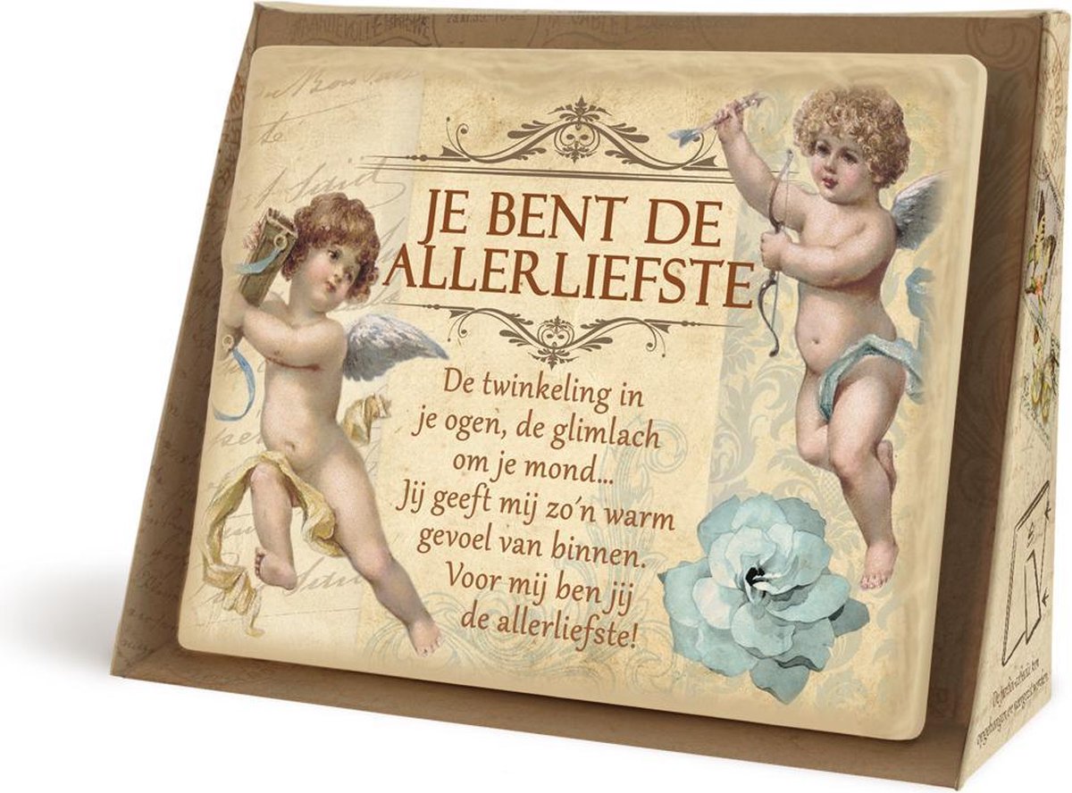 Jardin tekstbord "Je bent de aller liefste"