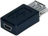 USB A Female naar Mini USB Female Adapter
