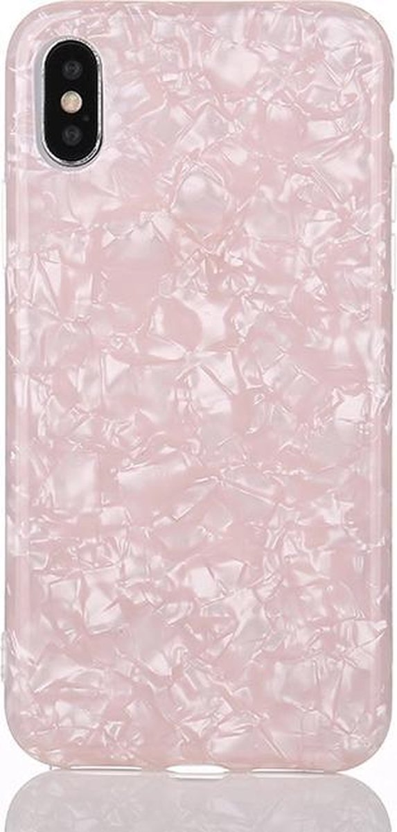 Designer Sommer Kiss siliconen hoesje iPhone 7 Plus / 8 Plus achterkant Roze