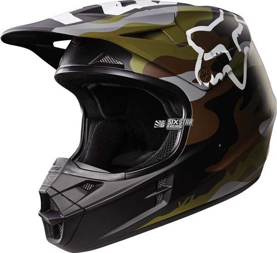 zout privaat Prominent 2016 Fox Racing V1 Camo Groen Motocross Helm Large | bol.com