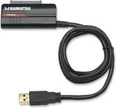 Manhattan 150705 tussenstuk voor kabels USB 3.0 A SATA L Zwart