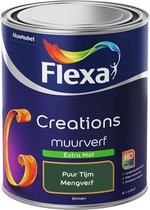 Flexa Creations - Muurverf Extra Mat - Puur Tijm - Mengkleuren Collectie - 1 Liter