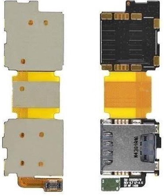 Simkaart Tray SD Card Lezer / Reader kaart houder Geheugen Memory Tray Slot  Flex Kabel... | bol.com