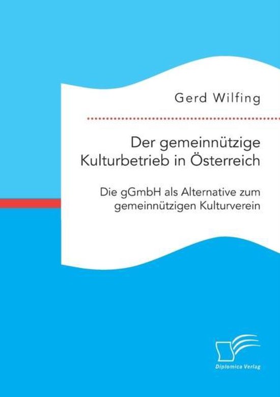 Der gemeinnützige Kulturbetrieb in Österreich - cover