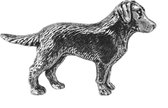 Speldje Labrador – Staal - Zilverkleurig