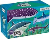 Mudpuppy folie puzzel Haaien - 100 stukjes