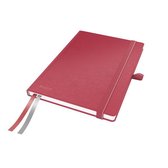 Leitz Complete A5 Notitieboek met Hardcover - Geruit - met Elastische Sluiting - Rood