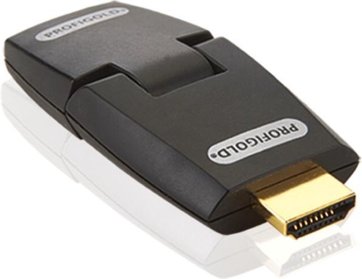 Profigold HDMI adapter - 180° draaibaar (boven/beneden) - versie 1.3 (Full HD 1080p)