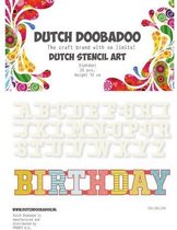 Dutch Doobadoo Dutch Mask Art stencil Alfabet A-Z (26 stencils) 12 centimeter