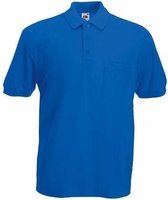 Kobaltblauw poloshirt korte mouw voor heren M (50)