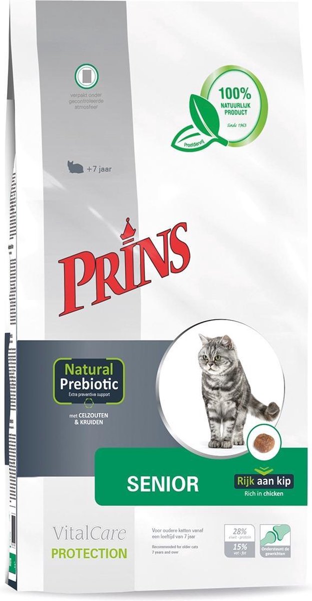 Prins Prins VitalCare Protection Senior - Kat - Droogvoer - Kip - 2 x 5 kg