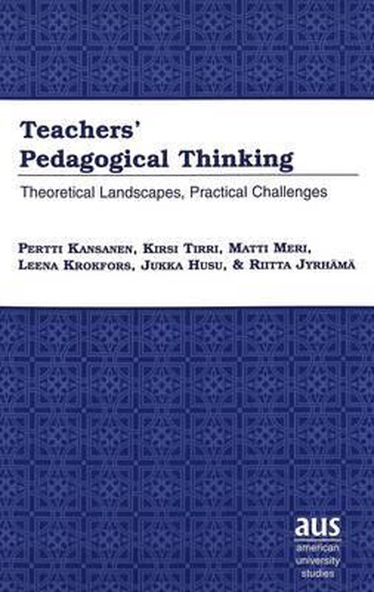 Teachers' Pedagogical Thinking - cover