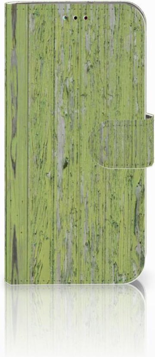 Samsung Galaxy A40 Book Style Case Green Wood