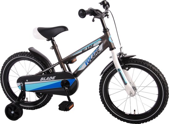 Volare Blade Kinderfiets - Jongens - 16 inch - Grijs - 95% afgemonteerd |  bol.com