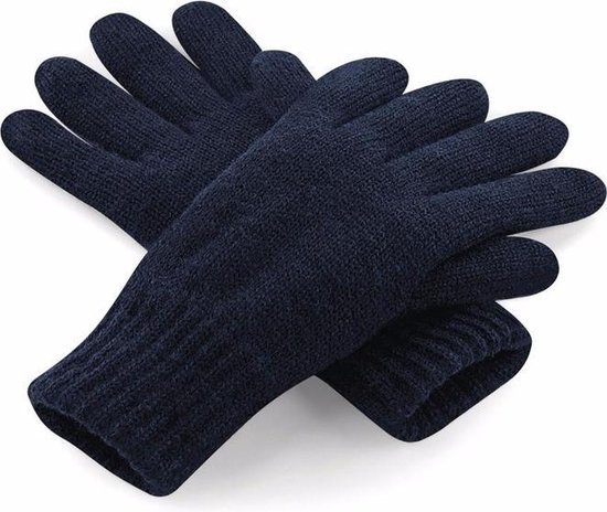 Classic thinsulate handschoenen navy S/M - Beechfield