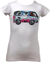 Vinrose Meisjes T-Shirt - BUS - Optical White - 74/80