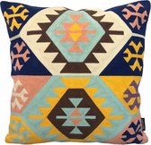 Mila Kelim Bohemian Kussenhoes | Katoen / Acryl | 45 x 45 cm | Geborduurd