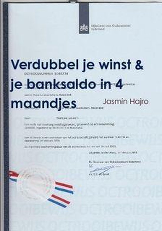 Verdubbel je winst & je banksaldo in 4 maandjes - cover