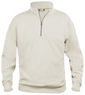 Clique Basic halfzip Licht khaki maat XS