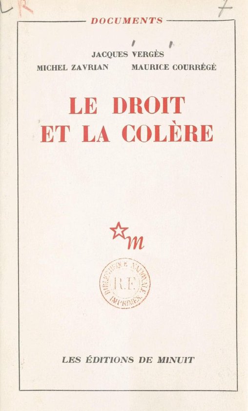Le droit et la colère - cover