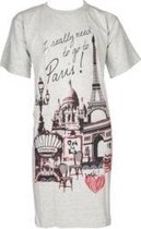 Fun2Wear Big Shirt Paris Grey One Size maat  140-176
