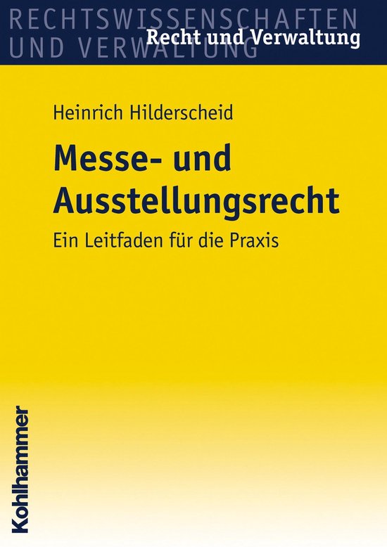 Messe- und Ausstellungsrecht - cover