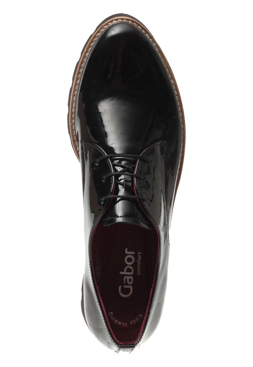 Gabor Veterschoen Zwart - Dames - Maat 42.5 | bol.com