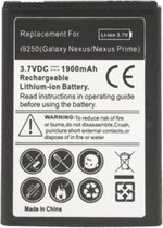 Batterij voor Samsung Galaxy Nexus i9250 High Capacity 1900 mAh