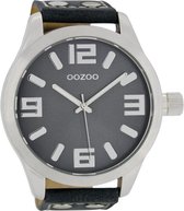 OOZOO Timepieces C1012 - Horloge - 50 mm - Leer - Blauw