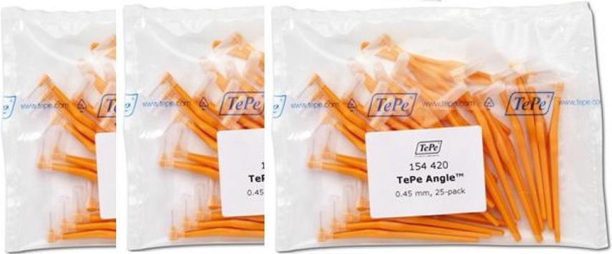 Tepe Angle Oranje 0,45mm 3 x 25 Stuks - Voordeelverpakking