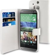 muvit HTC One (M8) Wallet case with 3 cardslots White