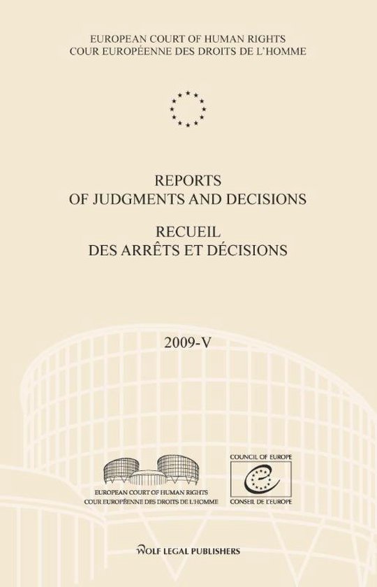 Cover van het boek 'Reports of judgments and decisions / recueil des arrets et decicions / Volume 2009-V'