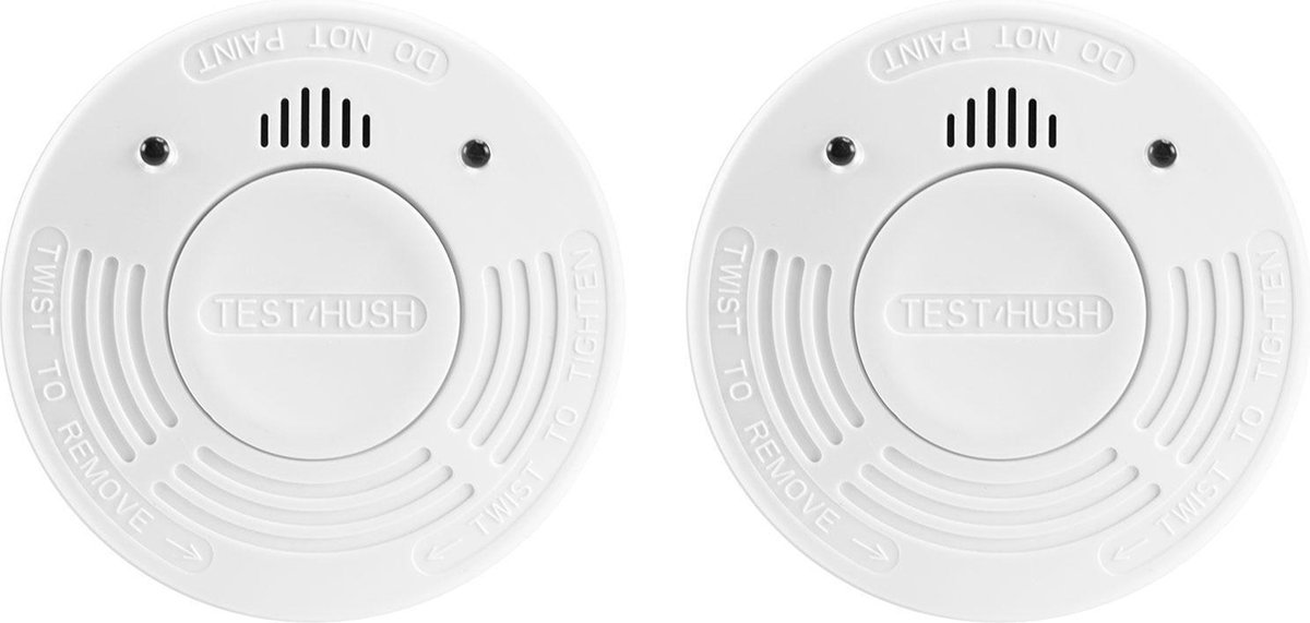 Alecto SA-110 Rookmelder 10 jaar - 2 stuks - Ingebouwde 10 jaars lithium batterij en time-out knop