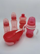 B-Baby flessenpakket, 5-delig, roze