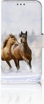 Honor 10 Lite Uniek Bookcase Hoesje Paarden