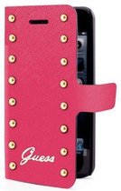 GUESS Studded Collection Folio Case voor Apple iPhone 5 / 5S - Rood