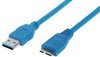 shiverpeaks BS77191 USB-kabel 1 m USB 3.2 Gen 1 (3.1 Gen 1) USB A Micro-USB B Blauw