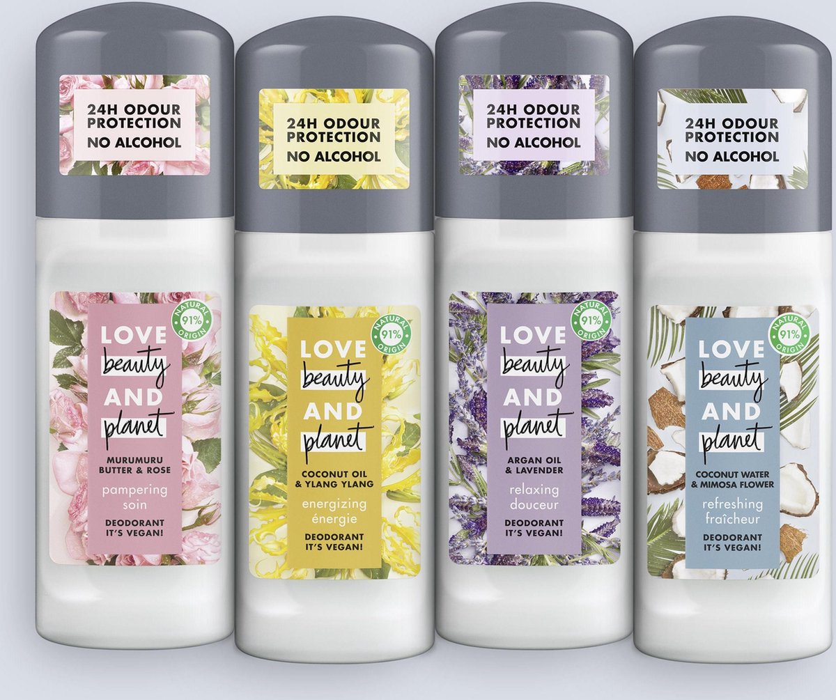 Love Beauty And Deodorant Roller Mix 4 x 50 ml