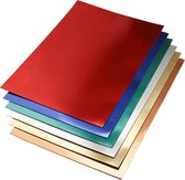 Metallic karton, A2 42x60 cm, kleuren assorti, 30 assorti vel