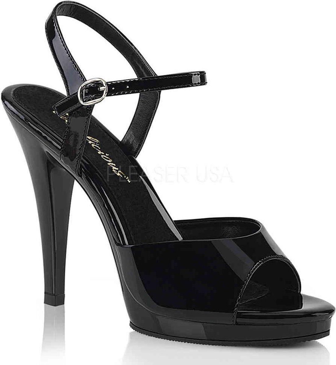 EU 41,5 = US 11 | FLAIR-409 | 4 1/2 Heel, 1/2 PF Ankle Strap Sandal
