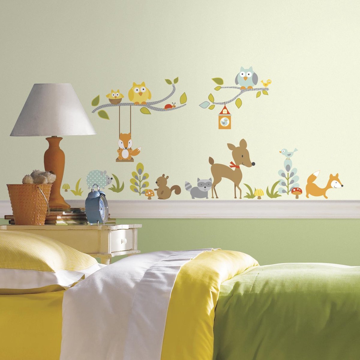 RoomMates Happi Woodland Fox & Friends Branch - Muursticker