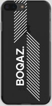 BOQAZ. iPhone 8 Plus hoesje - logo boqaz wit