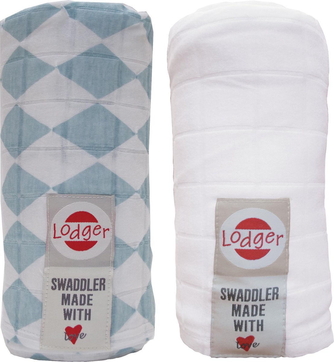 Lodger Hydrofiele doeken 2pack swaddle zacht gebreide Tetra