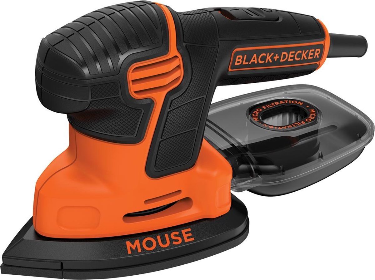 BLACK+DECKER Mouse KA2000 Detailschuurmachine - 110W - incl. accessoires en  softbag | bol.com