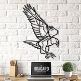 Metalen Aquila Adelaar| 45cm x 69cm | Hoagard Aquila Eagle| Muur Hangen | Muur Decor | Dieren in het Wild | Interieur Idee