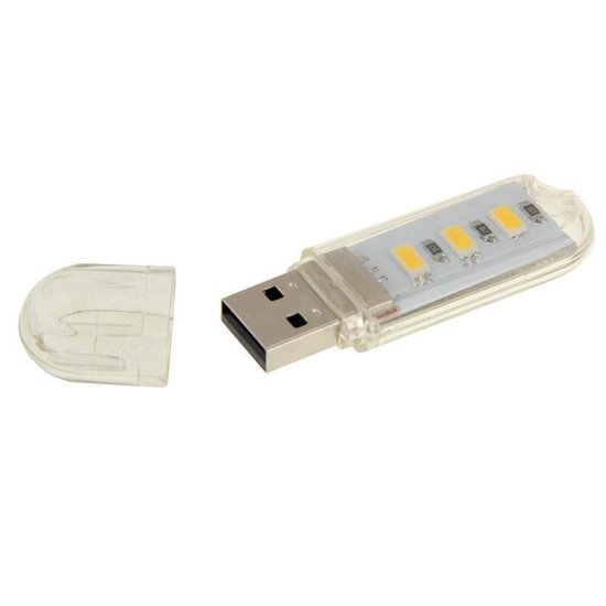 1 5 flash schijf stijl USB-licht 140LM 3 LED SMD 5630 Warm wit licht
