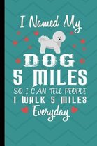 I Names My Dog 5 Miles So I Could Tell People I Walk 5 Miles Everyday